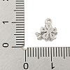Brass Micro Pave Clear Cubic Zirconia Pendants KK-U015-10P-3