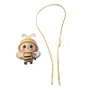 Cute Bees Acrylic Pendant Decoration HJEW-G026-01A-4