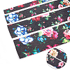 PU Leather Fabric Printing Flower Fabric AJEW-WH0034-91B-01-4