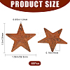 60Pcs Iron Pendants IFIN-GF0001-42B-2