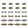 DICOSMETIC 24Pcs 6 Styles Alloy Snap Lock Clasps FIND-DC0005-13-1
