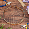 Half Round Brass Wire for Jewelry Making CWIR-WH0003-02-B-7