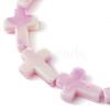 7Pcs 7 Colors Cross Acrylic Beads Stretch Bracelets for Women Men BJEW-JB11434-4