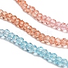 Transparent Painted Glass Beads Strands DGLA-A034-T2mm-A19-4