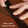 PU Leather Fabric Plain Lychee Fabric AJEW-WH0034-90A-03-6