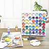 49-Hole Plastic Paint Organizer Stands ODIS-WH0038-132-7