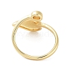 Rack Plating Brass Open Cuff Rings RJEW-M168-08G-3