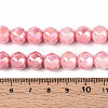 Anti-Tarnish Electroplate Glass Beads Strands LS-GLAA-N010-10mm-04-3