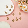 10Pcs Brass Micro Pave Clear Cubic Zirconia Pendants KK-SZ0005-37-3