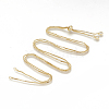 Adjustable Brass Necklace Making X-KK-Q746-003G-1