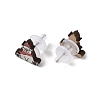 Christmas Theme Wood Stud Earrings EJEW-U016-06P-02-3