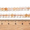 Heated Natural Citrine Beads Strands G-A262-A01-5mm-5