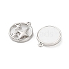 Rack Plating Alloy Acrylic  Pendants FIND-M038-18P-2