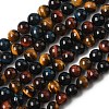 Natural Tiger Eye Beads Strands X-G-F173-14-10mm-5
