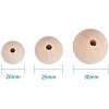 Round Unfinished Wood Beads WOOD-PH0004-02-NF-3