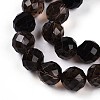 Natural Smoky Quartz Beads Strands G-T140-23C-4