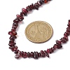 Natural Garnet Chip Beaded Necklace NJEW-JN04615-09-3