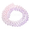 Transparent Painted Glass Beads Strands X-DGLA-A034-T6mm-A05-5