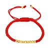 Polyester Cord Braided Bead Bracelets for Women BJEW-L698-01G-08-4