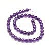 Natural Amethyst Round Beads Strands X-G-P047B-1AB-2