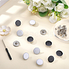 40Sets 2 Colors Alloy Enamel Buttons BUTT-GF0004-28-4