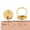 Brass Pad Ring Findings KK-J110-G-2