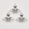 Tibetan Style Alloy Pendants TIBEP-T009-06AS-RS-1