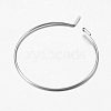 316 Surgical Stainless Steel Hoop Earrings Findings STAS-I097-050C-3