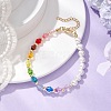 Acrylic Beaded Bracelets BJEW-JB11209-2