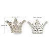 Alloy Rhinestone Slide Charms RB-S048-22-6