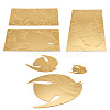 3 Sets 3 Style Fish Acrylic Mirror Wall Stickers DIY-CF0001-02A-2