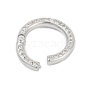 Brass Micro Pave Cubic Zirconia Twister Clasp KK-G522-16P-2