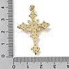 Brass Micro Pave Clear Cubic Zirconia Pendants CU-CBA9883-04A-G-3