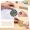 Brass Rhinestone Applique DIY-FG0009-87C-3