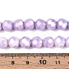 Anti-Tarnish Electroplate Glass Beads Strands EGLA-T021-8mm-15-08-4