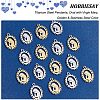 HOBBIESAY 16Pcs 2 Colors Stainless Steel Pendants FIND-HY0001-10-4