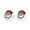 Christmas Theme Printed Opauqe Acrylic Beads OACR-R004-01K-2