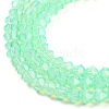 Baking Painted Transparent Glass Beads Strands DGLA-F029-J2mm-05-4