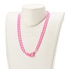 Personalized Acrylic Curb Chain Necklaces NJEW-JN03515-03-3