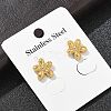 304 Stainless Steel Stud Earrings for Women STAS-Z117-12G-1