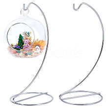 Iron Wire Ornament Display Stand AJEW-WH0419-41