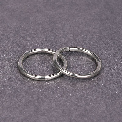 316L Surgical Stainless Steel Hoop Cartilage Earrings WGB51CA-33-1