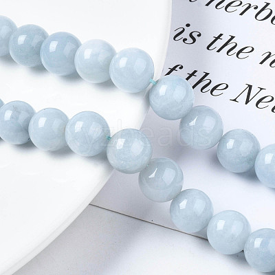 Natural Chalcedony Beads Strands G-S333-10mm-004-1