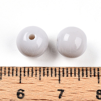 Opaque Solid Color Glass Beads X1-GLAA-N007-8mm-A08-1