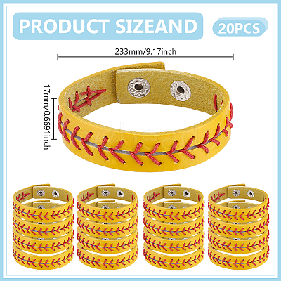 Cowhide Cord Bracelets BJEW-WH0014-099A-1