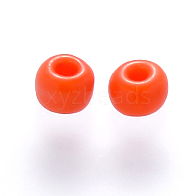 6/0 Baking Paint Glass Round Seed Beads SEED-S036-01C-01-1