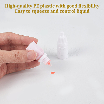 50 Pcs Plastic Glue Bottles with 2Pcs Disposable Plastic Dropper with 2Pcs Transparent Plastic Funnel Hopper AJEW-OC0005-27B-1