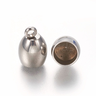 Tarnish Resistant 201 Stainless Steel Cord Ends STAS-L226-017D-P-1