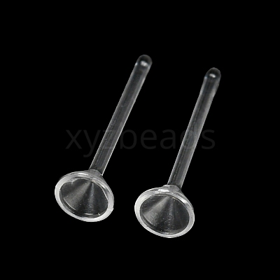 Resin Stud Earring Findings X1-FIND-H046-06-1