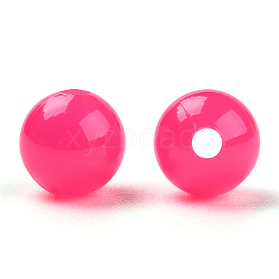 Opaque Plastic Beads X-KY-T005-6mm-625-1